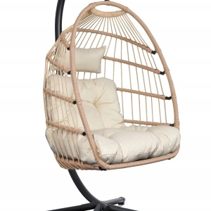 Fotel wiszący ogrodowy kokon huśtawka ELDEN Salvio antywywrotny do 150kg